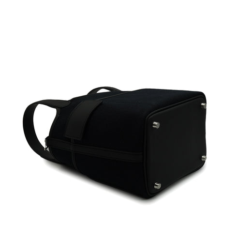 HERMES PICOTIN LOCK 18 PM CARGO POCKET NAVY BLACK TOILE GOELAND VEAU SWIFT 2026 G STAMP PALLADIUM HARDWARE 90346639