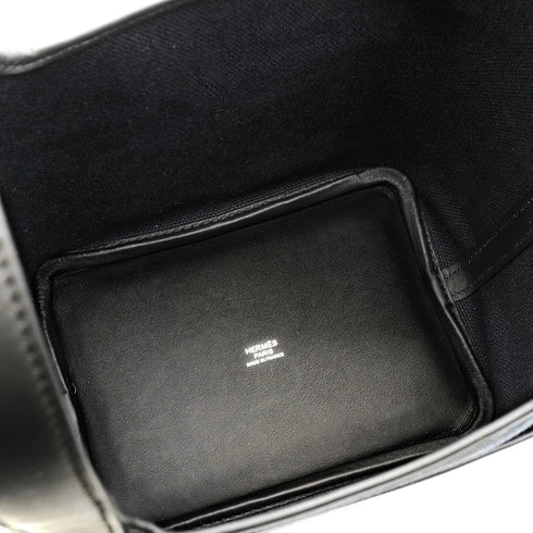 HERMES PICOTIN LOCK 18 PM CARGO POCKET NAVY BLACK TOILE GOELAND VEAU SWIFT 2026 G STAMP PALLADIUM HARDWARE 90346639