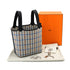 HERMES PICOTIN LOCK 18 PM COUVERTURE BLACK ECRU SWIFT TOILE H 2024 W STAMP PALLADIUM HARDWARE 90331416