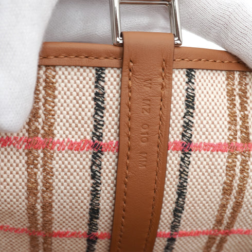 HERMES PICOTIN LOCK 18 PM COUVERTURE GOLD ECRU SWIFT TOILE H 2024 W STAMP PALLADIUM HARDWARE 90328699