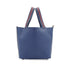 HERMES PICOTIN LOCK MM TRESSAGE DE CUIR BLEU BRIGHTON CAPUCINE BLEU SAPHIR VEAU EPSOM 2018 C STAMP 90333253