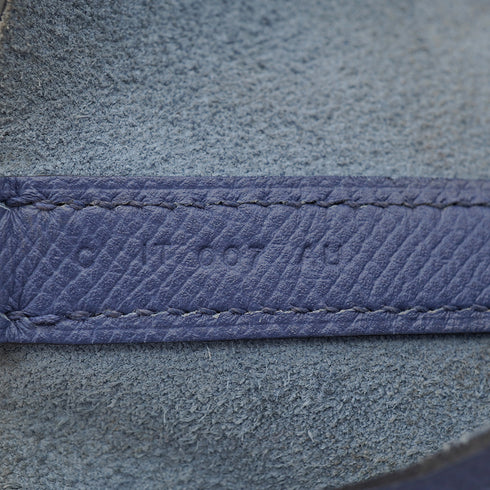HERMES PICOTIN LOCK MM TRESSAGE DE CUIR BLEU BRIGHTON CAPUCINE BLEU SAPHIR VEAU EPSOM 2018 C STAMP 90333253