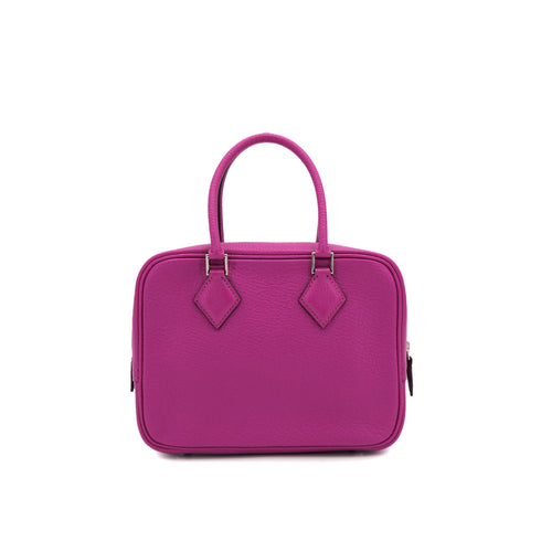 HERMES PLUME2 MINI ROSE PURPLE CHEVRE HAND SHOULDER BAG 2017 A STAMP PALLADIUM HARDWARE 90323192