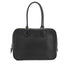 HERMES PLUME 28 BLACK BOX CALF HAND BAG 1968 X STAMP GOLD HARDWARE 90334493