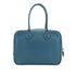 HERMES PLUME 28 BLUE JEAN VEAU EPSOM HAND BAG 2005 SQUARE I PALLADIUM HARDWARE 90335146