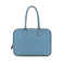HERMES PLUME 28 BLUE JEAN VEAU EPSOM HAND BAG 2006 SQUARE J PALLADIUM HARDWARE 90322288