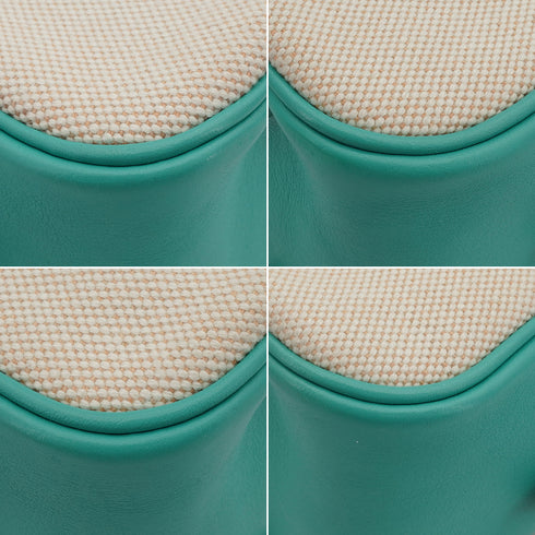 HERMES PLUME 28 LAGON TOILE H VEAU SWIFT HAND BAG 2008 SQUARE L PALLADIUM HARDWARE 90350367