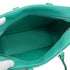 HERMES PLUME 28 LAGON TOILE H VEAU SWIFT HAND BAG 2008 SQUARE L PALLADIUM HARDWARE 90350367