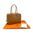 HERMES PLUME 28 NATUREL VEAU CHAMONIX HAND BAG 2004 SQUARE H PALLADIUM HARDWARE 90325637