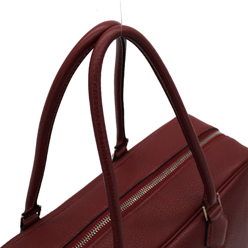HERMES PLUME 32 ROUGE H TOGO HAND BAG 1999 SQUARE C PALLADIUM HARDWARE 90335878