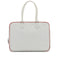 HERMES PLUME 32 WHITE ROUGE GARANCE VEAU EPSOM HAND BAG 2004 SQUARE H PALLADIUM HARDWARE 90326671