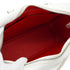 HERMES PLUME 32 WHITE ROUGE GARANCE VEAU EPSOM HAND BAG 2004 SQUARE H PALLADIUM HARDWARE 90326671
