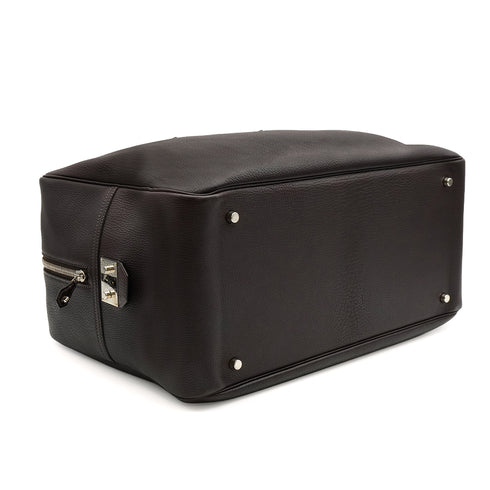 HERMES PLUME 45 CHOCOLAT TOGO 2001 SQUARE E PALLADIUM HARDWARE 90335577