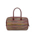 HERMES PLUME ELAN ROUGE H MULTICOLOR BOXCALF VIBRATO HAND BAG 2002 SQUARE F GOLD HARDWARE 90321081