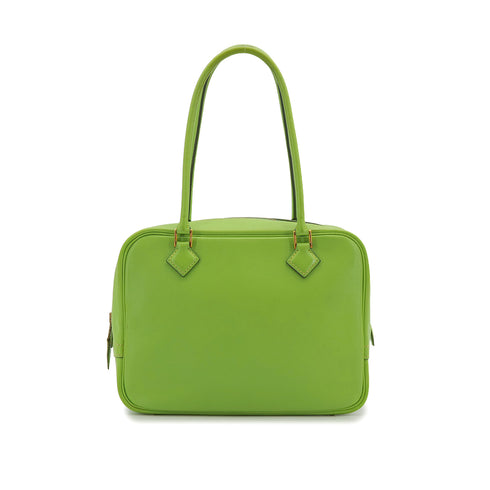 HERMES PLUME MINI APPLE GREEN VEAU GULLIVER HAND BAG GOLD HARDWARE 90324130