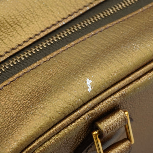 HERMES PLUME MINI ATHENS OLYMPICS LIMITED EDITION METALLIC GOLD CHEVRE HAND BAG 2005 SQUARE I GOLD HARDWARE 90346646