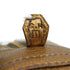 HERMES PLUME MINI ATHENS OLYMPICS LIMITED EDITION METALLIC GOLD CHEVRE HAND BAG 2005 SQUARE I GOLD HARDWARE 90346646