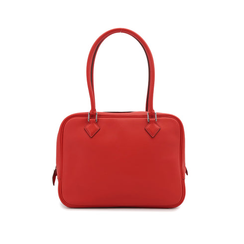 HERMES PLUME MINI CAPUCINE VEAU SWIFT HAND BAG 2014 SQUARE R PALLADIUM HARDWARE 90319918