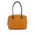HERMES PLUME MINI CHESTNUT ETRUSQUE OSTRICH HAND BAG 2000 SQUARE D GOLD HARDWARE 90334139