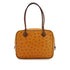 HERMES PLUME MINI CHESTNUT ETRUSQUE OSTRICH HAND BAG 2000 SQUARE D GOLD HARDWARE 90334139