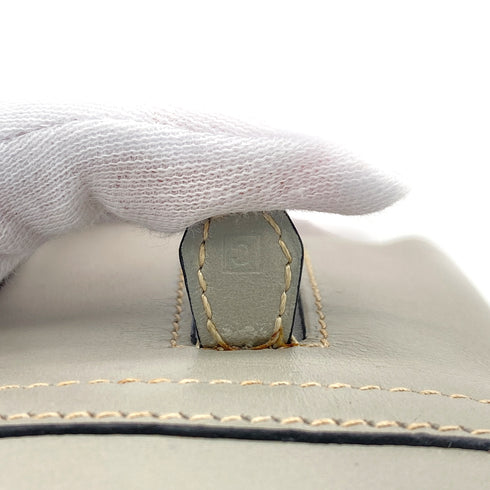 HERMES PLUME MINI GRAY BOX CALF HAND BAG 1999 SQUARE C GOLD HARDWARE 90319682