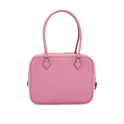 HERMES PLUME MINI ROSE CONFETTI VEAU SWIFT HAND BAG 2011 SQUARE O PALLADIUM HARDWARE 90340132