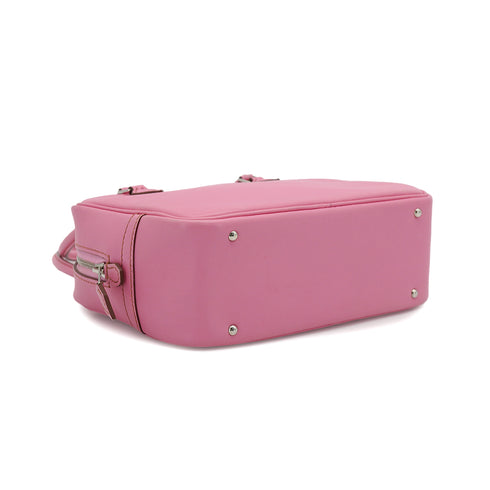 HERMES PLUME MINI ROSE CONFETTI VEAU SWIFT HAND BAG 2011 SQUARE O PALLADIUM HARDWARE 90340132
