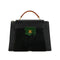 HERMES PRESIDENT BLACK GREEN DOBLIS LIZARD VEAU BARENIA HAND BAG 1989 CIRCLE S GOLD HARDWARE 90349378