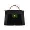 HERMES PRESIDENT BLACK GREEN DOBLIS LIZARD VEAU BARENIA HAND BAG 1988 CIRCLE R GOLD HARDWARE 90345058