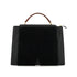 HERMES PRESIDENT BLACK GREEN DOBLIS LIZARD VEAU BARENIA HAND BAG 1988 CIRCLE R GOLD HARDWARE 90345058