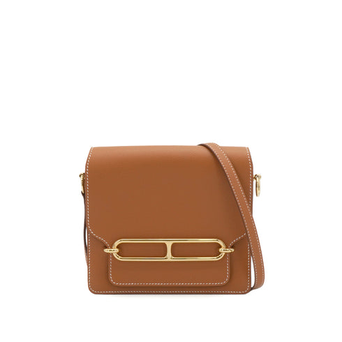 HERMES ROULIS MINI GOLD EVERCOLOR SHOULDER BAG 2018 C STAMP GOLD HARDWARE 90347824