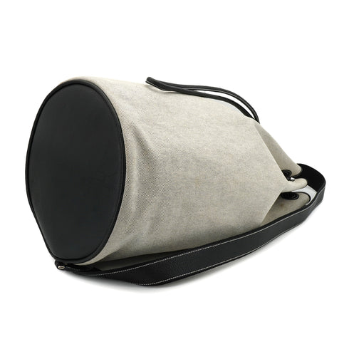 HERMES SAC MARINE RECIF GM BLACK TOILE H NEGONDA SHOULDER BAG 90333256