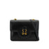 HERMES SANDRINE BLACK BOX CALF SHOULDER BAG 1978 CIRCLE H GOLD HARDWARE 90332563