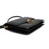 HERMES SEQUANA BLACK BOX CALF SHOULDER BAG 1988 CIRCLE R GOLD HARDWARE 90334270