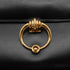 HERMES SEQUANA BLACK BOX CALF SHOULDER BAG 1988 CIRCLE R GOLD HARDWARE 90334270