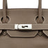 HERMES SHOULDER BIRKIN 42 ETOUPE TAURILLON CLEMENCE HAND SHOULDER BAG 2009 SQUARE M PALLADIUM HARDWARE 90335583