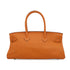 HERMES SHOULDER BIRKIN ORANGE TAURILLON CLEMENCE HAND BAG 2005 SQUARE I PALLADIUM HARDWARE 90339634