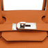 HERMES SHOULDER BIRKIN ORANGE TAURILLON CLEMENCE HAND BAG 2005 SQUARE I PALLADIUM HARDWARE 90339634