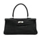 HERMES SHOULDER KELLY 40 BLACK TAURILLON CLEMENCE HAND BAG 2008 SQUARE L PALLADIUM HARDWARE 90327154