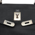 HERMES SHOULDER KELLY 40 BLACK TAURILLON CLEMENCE HAND BAG 2008 SQUARE L PALLADIUM HARDWARE 90327154