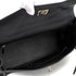 HERMES SHOULDER KELLY 40 BLACK TAURILLON CLEMENCE HAND BAG 2008 SQUARE L PALLADIUM HARDWARE 90327154
