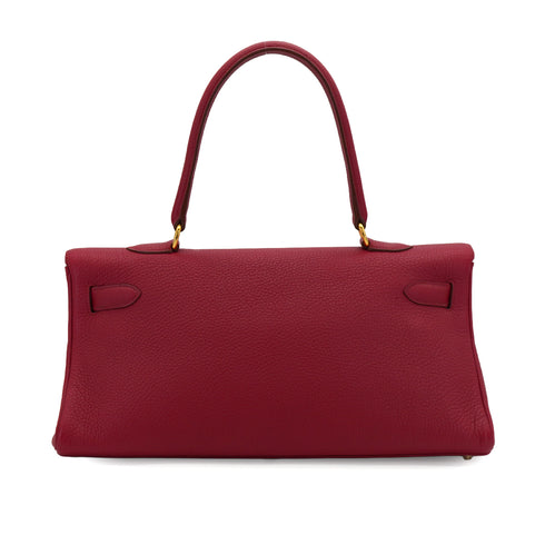 HERMES SHOULDER KELLY 42 RUBIS TAURILLON CLEMENCE HAND SHOULDER BAG 2011 SQUARE O GOLD HARDWARE 90339881
