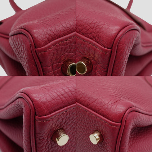 HERMES SHOULDER KELLY 42 RUBIS TAURILLON CLEMENCE HAND SHOULDER BAG 2011 SQUARE O GOLD HARDWARE 90339881