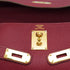 HERMES SHOULDER KELLY 42 RUBIS TAURILLON CLEMENCE HAND SHOULDER BAG 2011 SQUARE O GOLD HARDWARE 90339881