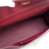 HERMES SHOULDER KELLY 42 RUBIS TAURILLON CLEMENCE HAND SHOULDER BAG 2011 SQUARE O GOLD HARDWARE 90339881
