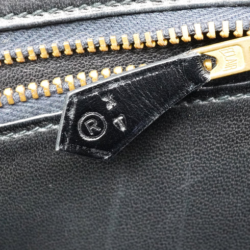 HERMES SOROGNE BLACK BOX CALF SHOULDER BAG 1988 CIRCLE R GOLD HARDWARE 90340911