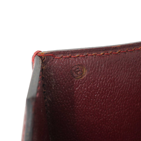 HERMES SOROGNE ROUGE H BOX CALF SHOULDER BAG 1976 CIRCLE F GOLD HARDWARE 90344453