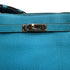 HERMES SO KELLY 22 TURQUOISE TAURILLON CLEMENCE SHOULDER BAG 2014 SQUARE R PALLADIUM HARDWARE 90313846
