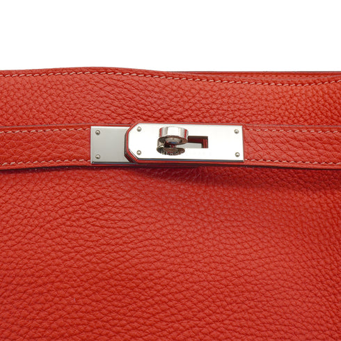 HERMES SO KELLY 26 ROUGE PIVOINE TOGO SHOULDER BAG 2014 SQUARE R PALLADIUM HARDWARE 90335824