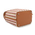 HERMES STRIPE PICOTIN LOCK 18 PM COUVERTURE GOLD ECRU SWIFT TOILE H 2024 W STAMP PALLADIUM HARDWARE 90339638